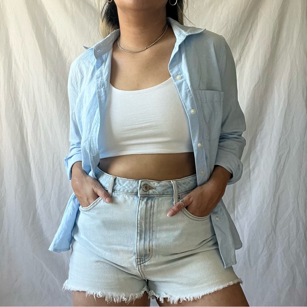 Light Blue Button-Up Shirt
